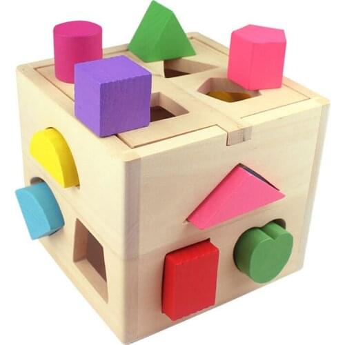 New Kids Baby Educational Toys Wooden Building Block Toddler Toys for Boys Girls Learning Toy Tool SCI88