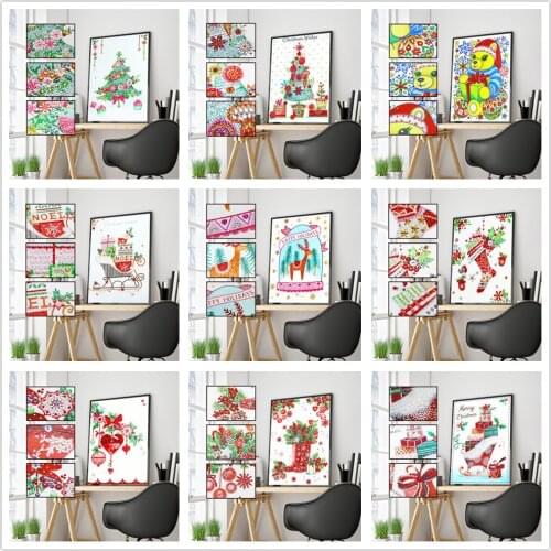 New diy 5D diamond painting Christmas landscape part diamond home decoration crafts art kit embroidery picture