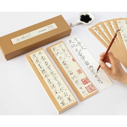 Portable Shoujinti Copybook Cards Chinese Brush Calligraphy Copybook Song Huizong Calligraphy Art Copybook Calligraphy Book