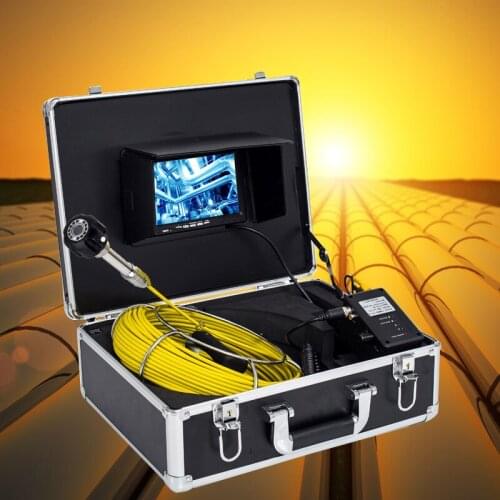 Factory Direct Supply 7 Inch Monitor 20M Fiberglass Cable Sewer Drain Pipe Inspection System for Pipe Inspection