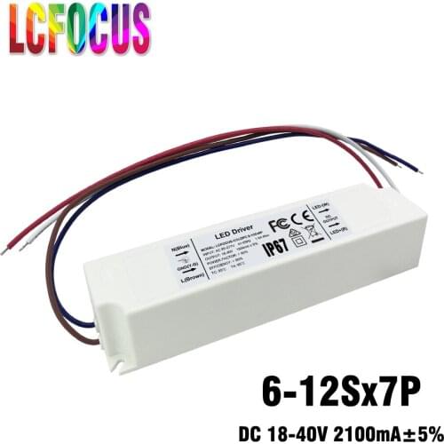 6-12Sx3P LED driver plastic housing 18W 21W 24W 27W 30W 33W 36W lighting transformer output 18-40V for spotlight bulb