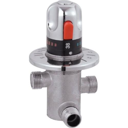 1/2 Brass Thermostatic Mixing Valve,Solar water heater valve,Adjust Temperature