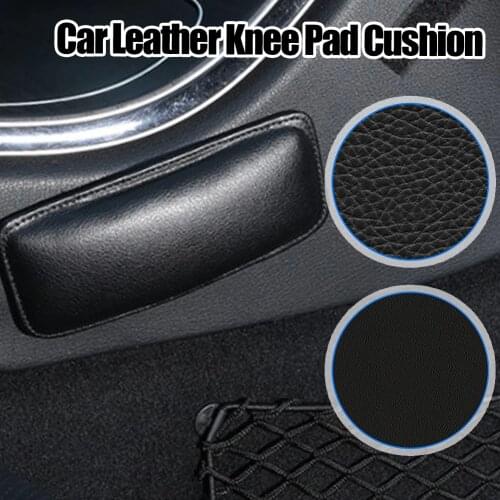 Universal Leather Car Leg Cushion Knee Pad Pillow Thigh Support Center Console Door Armrest Knee Cushion Car Interior Decoration