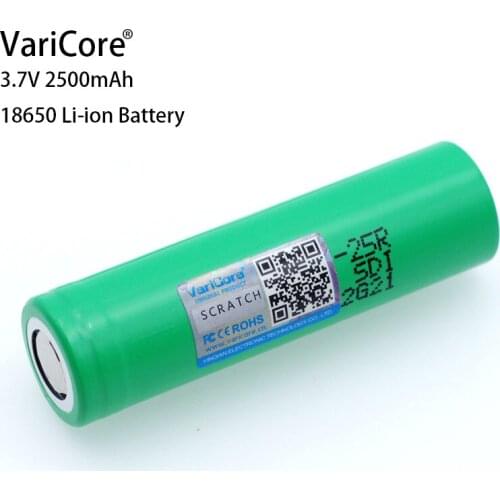 VariCore New Original 18650 2500mAh battery INR1865025R 3.6V discharge 20A dedicated Power battery
