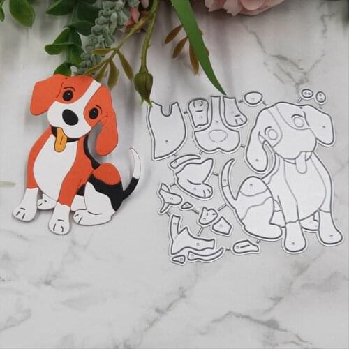 Animal dog decoration metal cutting dies mold Scrapbook paper craft knife mould blade punch stencils dies