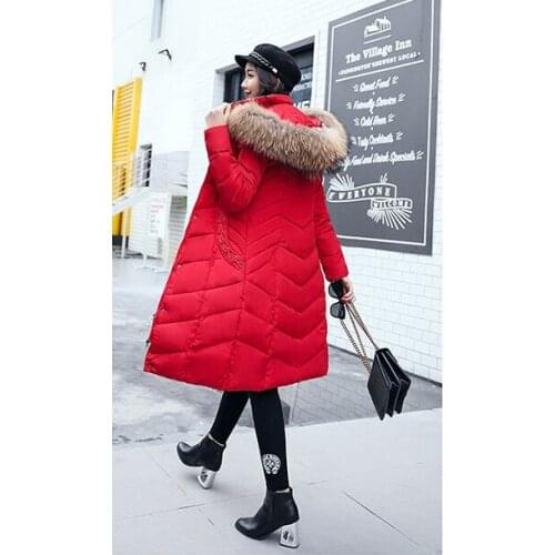 Winter Thick Women Parkas Long Women Cotton Padded Jacket Autumn Windproof Hooded Female Overcoat New Design LX965