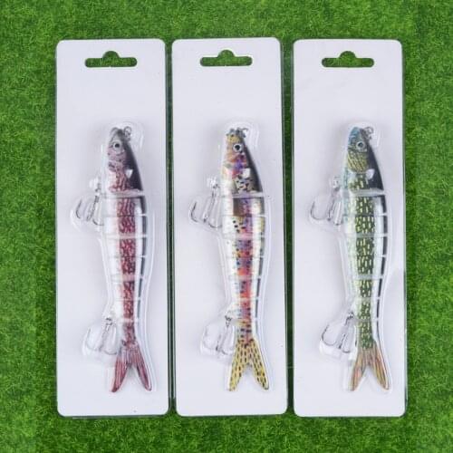 1pcs Fishing Lure Multi Jointed Hard Bait 13.5cm 26.8g Lifelike joint bait Wobblers 8 Segments Swimbait Fishing Lure Crankbait