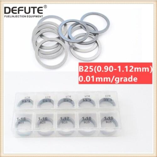 100pcs, Injector parts washer B25, adjusting shim B25, injector calibration diesel engine adjustment shim B25