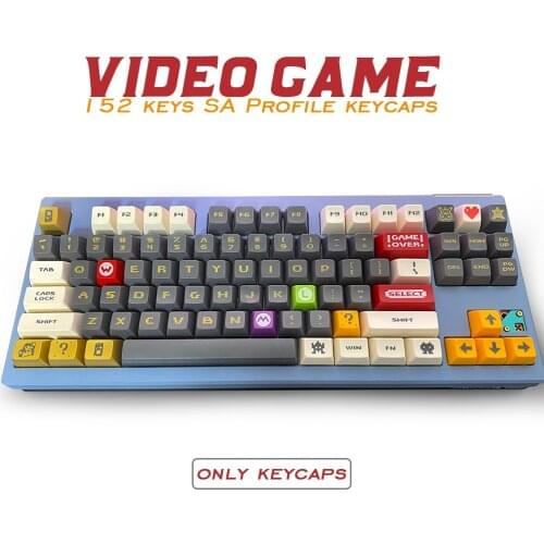 152/110 Key SA Profile Ball Cap Key Cap Personalized Video Game Key Cap For Cherry MX Switch Mechanical Keyboard