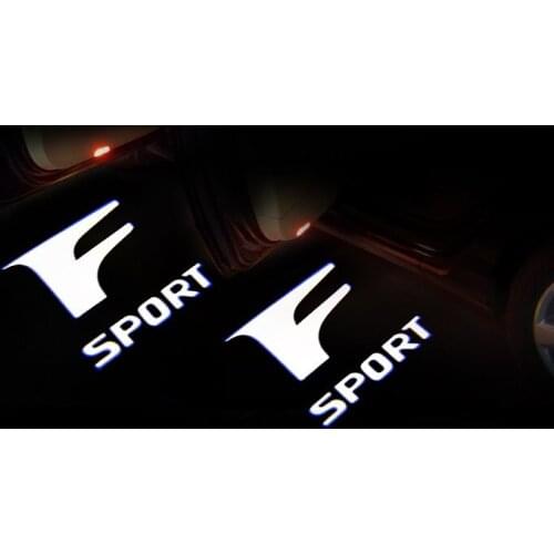 2PCS For RX GS 300 400 430 350 HS IS LS LX ES Logo HD Car LED Door logo light Warning Light Projector Ghost Shadow Welcome Light