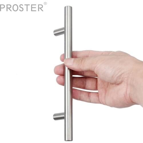 20PCS/set for 7"Stainless Steel Handles Diameter 10mm Kitchen Door Cabinet T Bar Straight Handle Pull Knobs Furniture Hardware