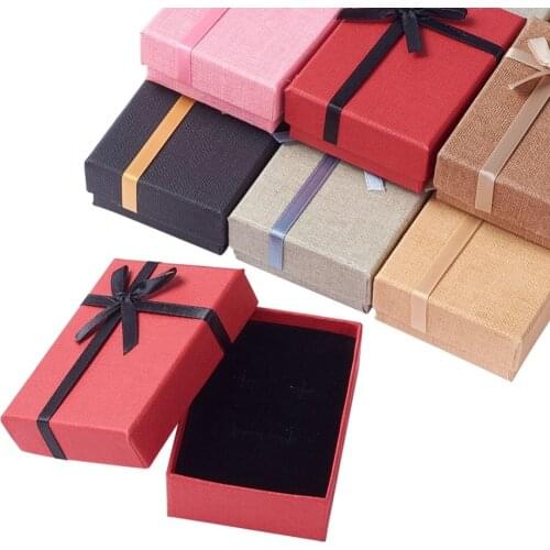 24pcs Square Cardboard Bracelet Boxes for Bracelet Necklace jewellery Gifts packaging and display Box, Randomly Mixed Color