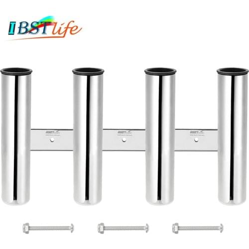 4 Tubes Link stainless steel 316 fishing rod holder fishing rod rack socket for marine fishing box kayak boat yacht