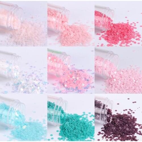4000Pcs/Lot 2mm Matting Sequin Flat Round Loose Sequins Paillettes Sewing Wedding Craft,Nail Beauty, Nightclub Dress Accessory