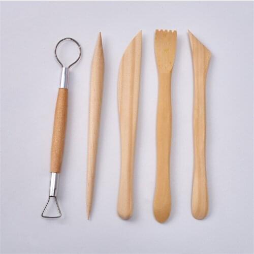 6 inch Birch Clay Repair Tool Hand-made Clay Sculpture Pottery Diy Tools