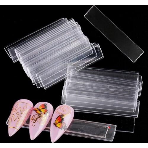 Acrylic False Nail Tips Display Stand Transparent Showing Shelf Nail Art Tip Holder Strip Palette Tools For Manicure LYDP150-153