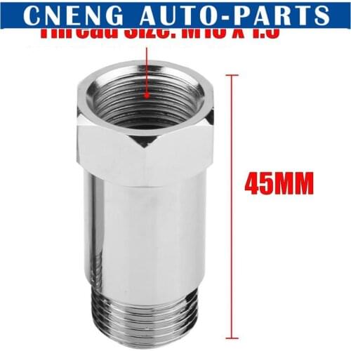 Car Oxygen O2 45mm Sensor Adapter CEL Fix Check Engine Light Eliminator M18*1.5 Extender Adapter Fitting Eliminator Test Pipe