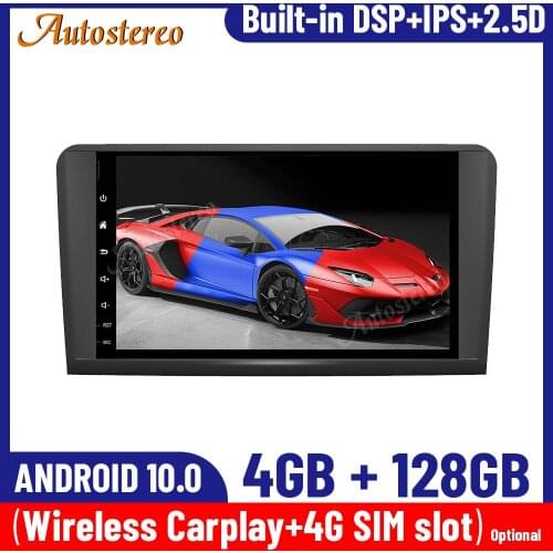 For Mercedes-Benz ML Class W164 Android 10 128GB DSP Car DVD Player GPS Navigation Auto Radio Stereo Head Unit Multimedia Player