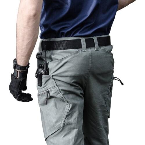 Outdoor Multi Pocket Army Fan Combat Training Trousers Men Hiking Sport Loose Military Clothes Cargo Pants Tactical Pant