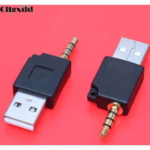 Cltgxdd 1PCS USB 2.0 male to 4 Pole 3.5mm Audio Plug Adapter 3.5mm Audio Plug to USB 2.0 Adapter