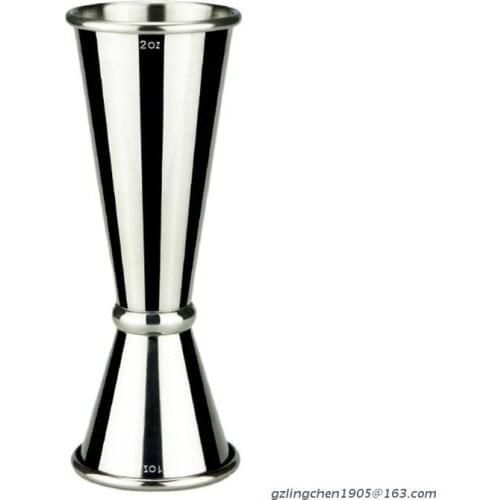 Double Cocktail Jigger Japanese Design Stainless Steel Cocktail Bar Jigger 1oz/2oz Measuring Cup for Home Party Club Bar