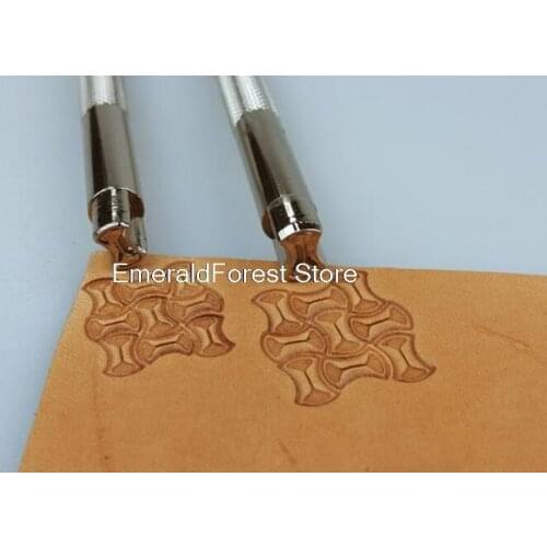 Leather tools DIY handmade leather appliances new steel leather printing engraving geometric patterns decorative patterns