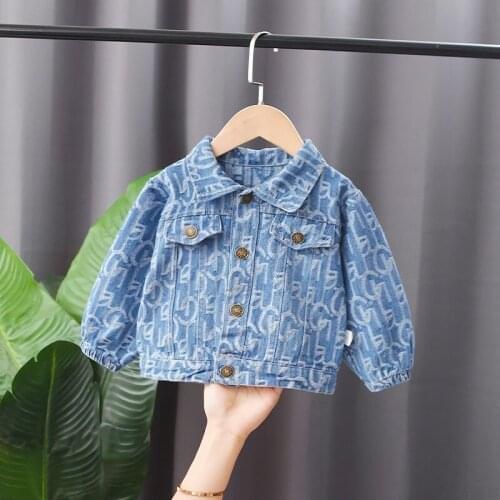Boys Dinem Jacket Spring Autumn Children Fashion Outerwear Clothes For Bebe Boy Toddler Casual Coat 1 To 5 Years Infant Tops