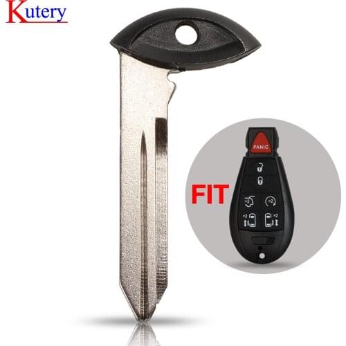 Kutery Uncut Blank Insert Emergency Key blade for Chrysler 300 C Grand Voyager Dodge Grand Caravan Ram Journey for Jeep