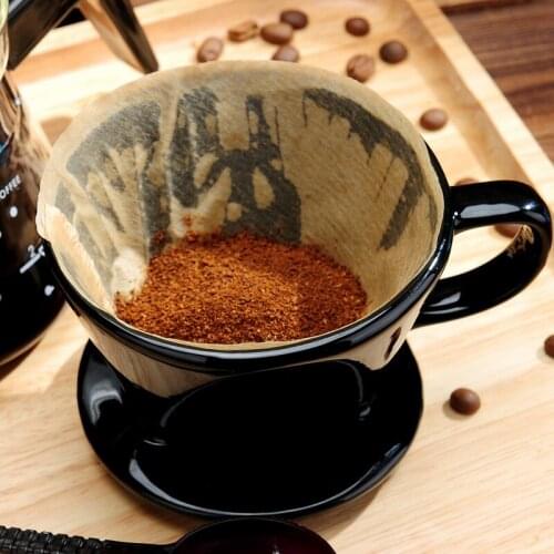 Hot Selling Newest Hand-made Coffee Ceramic Three-hole Filter Cup Filter Drip Coffee Ware for 1-4 People Home Accessories