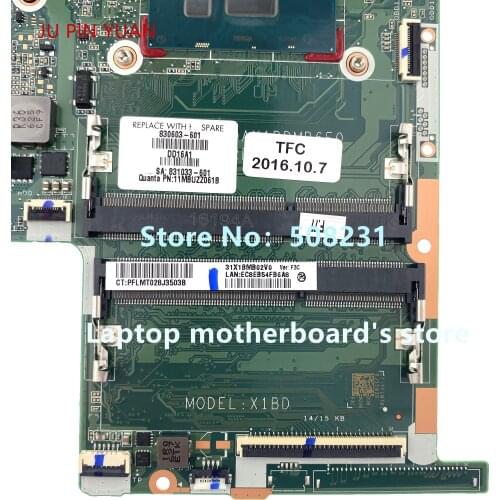 JU PIN YUAN For hp pavilion 15-AB laptop motherboard 830603-601 830603-501 830603-001 DAX1BDMB6F0 i7-6500 940M 2G