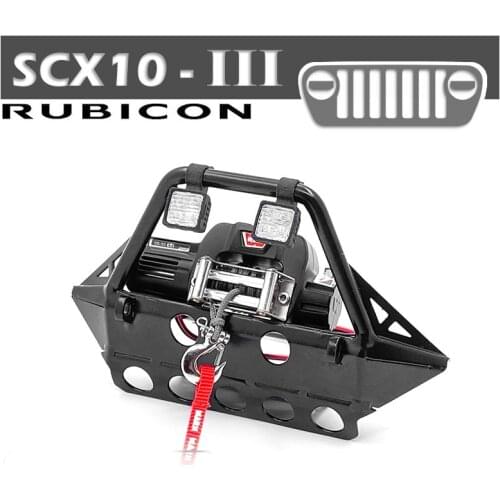 Metal Front bumper for Axial AXI03007 SCX10 III JeepWrangler rc car parts