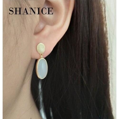 Женские золотые серьги MLKENLY China At AliExpress