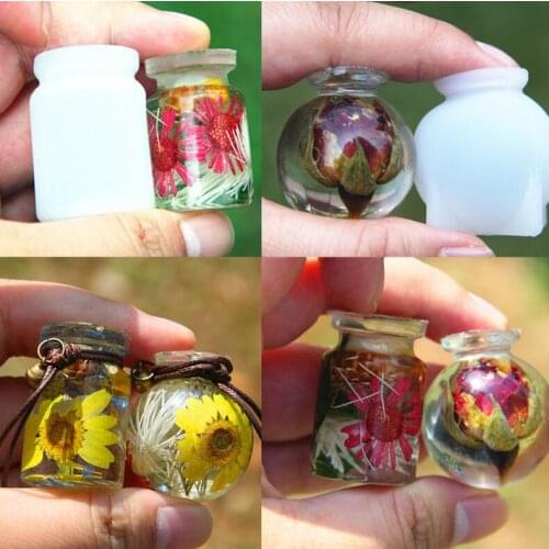 New Silicone Mould Dried Flower Resin Decorative DIY Small bottle floating bottle Type epoxy resin molds for jewelry