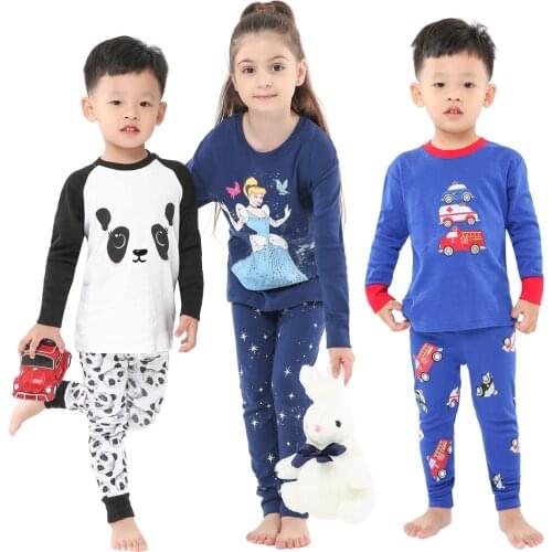 New Girls Unicorn Pijama Infantil Kids Christmas Pajamas Boys Animal Cartoon Sleepwear Pajamas Sets For 2-8Years Kids PJS