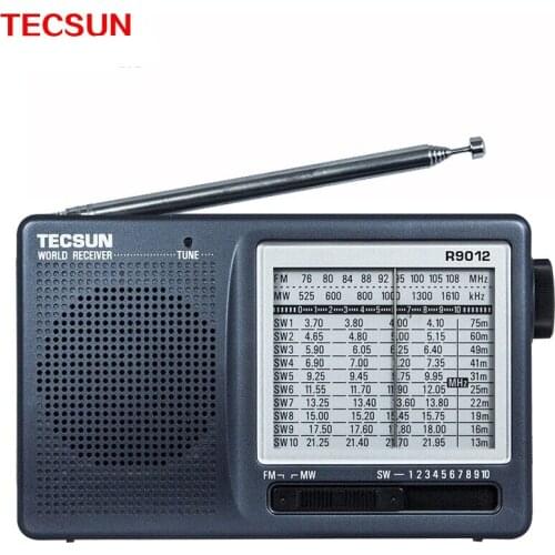 TECSUN R-9012 FM/AM/SW 12 Bands Portable Pocket style High Sensitivity Radio Receiver Free Shipping