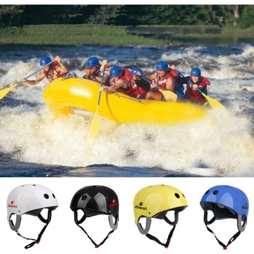 Durable Marine Pro Safety Helmet for Water Sports Kite Wake Board Canoeing Kayaking Rafting Fishing Head Circumference 57-62cm
