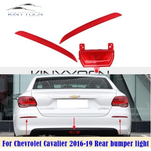 For Chevrolet Cavalier 2016 17 18 2019 Rear Bumper Fog Light Reflector Stop Light Rear Fog Light Foglamp Brake Lamp Warning Lamp