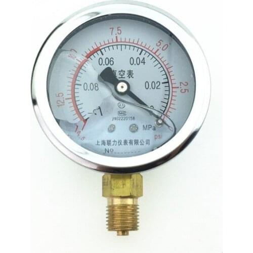 STARPAD For Motorcycle YNZ-60 -0.1-0MPA/vacuum Shockproof Stainless Steel Housing Vacuum Pressure Gauge