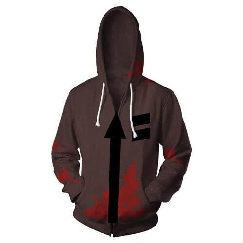 Anime Angels of Death Cosplay Isaac Foster Cosplay Hoodie Adult Fancy Isaac Foster Hoodie Sweatshirt Pullover