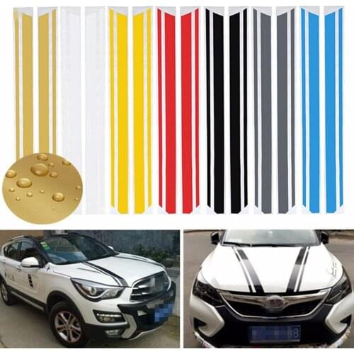125x12CM Car Hood Sticker Universal Vinyl Waterproof Decal DIY Fashion Car Styling Auto Stickers Exterior Car Accessories