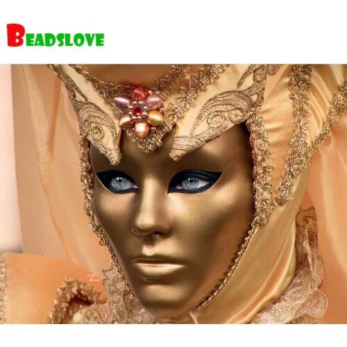Venice mask woman diamond painting 5d rhinestone diamond embroidery diamond mosaic cross stitch kit home decoration Sale 2020