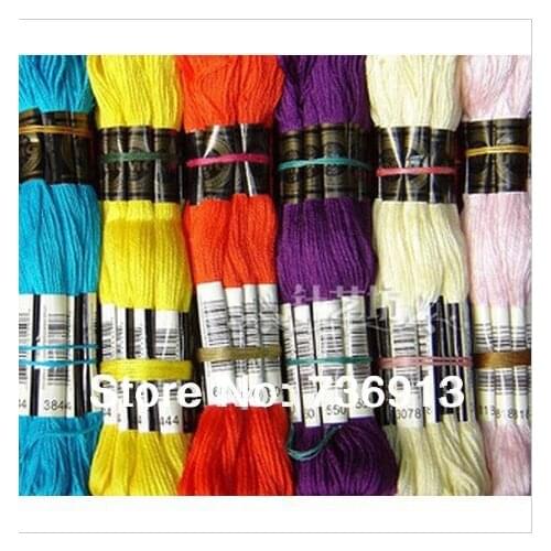 Choose Your Needed Colors 8 meter Length 6 Strands Total 894 Skeins Cross Stitch Yarn Thread Floss
