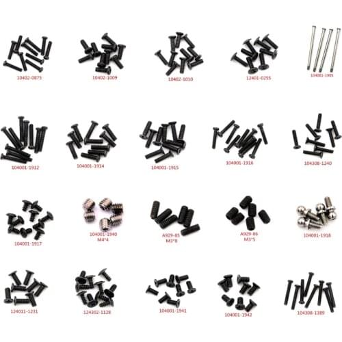 WLtoys 104001 RC Car spare parts Whole car screw collection