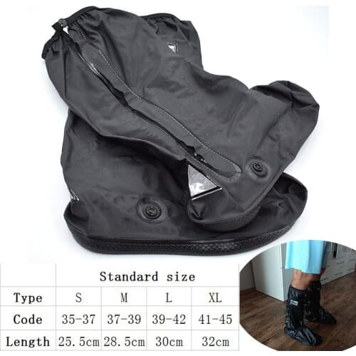 Womens and Mens Rain Shoes Covers Waterproof Non-slip Motorcycle Rain Boot Overshoes Wear Thicker Wellington