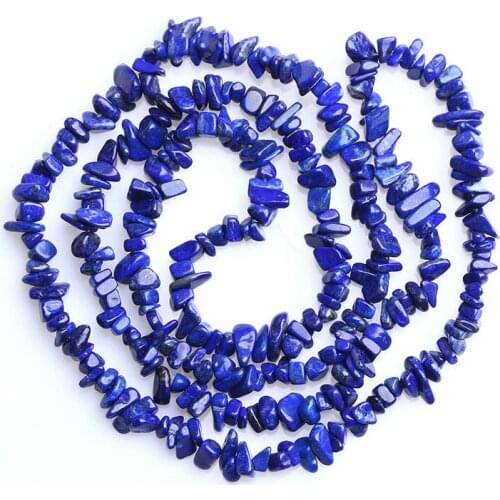 3-5x6-8mm Blue Lapis Lazuli Beads Natural Freeform Chips Stone Beads For Jewelry Making Beads 32'' Needlework DIY Beads Trinket