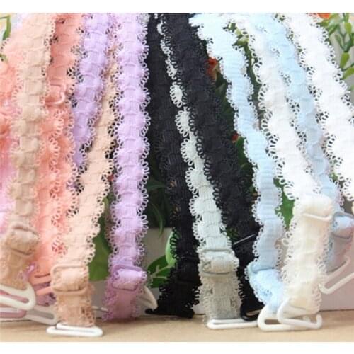 1 Pair New Brand Multi-color Womens Bra Straps Adjustable Intimates Accessories 5 ColorsWide Bra Straps Sexy Decorative