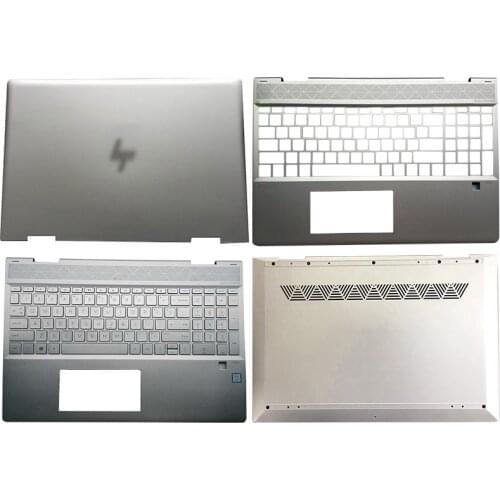 For HP ENVY X360 15-DR 15M-DR 15-DR1005TX 1006TX 1007TX L55038-001 Laptop LCD Back Cover/Palmrest/Bottom Case Silver