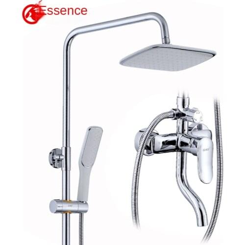 New Bathroom All Copper Shower Suit Household Top Spray Pressurized Shower Head Three Gear Multifunctional Shower with Spray Gun