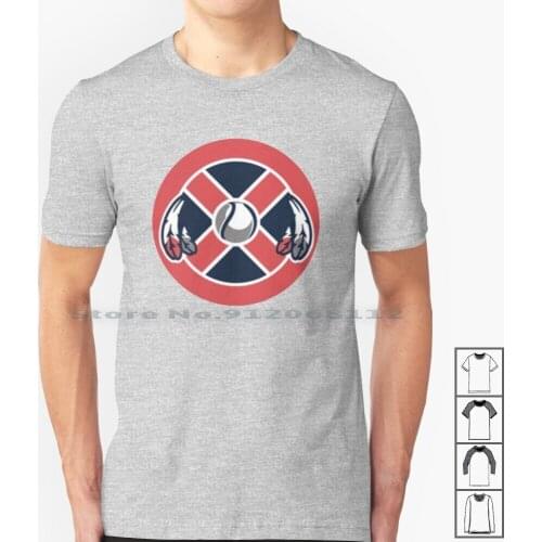 Indian Baseball Design. T Shirt 100% Cotton Baseball Indians Baseball Chief Wahoo The Tribe Progressive Field Baseball Team