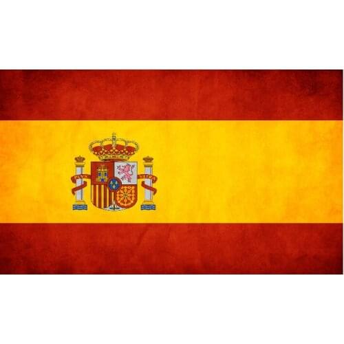 KAFNIK,Custom spain do the old Flag Retro National Flag 14*21cm/30*45cm/60*90cm(2*3ft)/90*150cm(3*5ft) for home Decorative